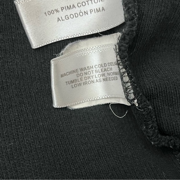 Cutter & Buck Men's Sweater Black Pima Cotton Goth Grunge Moto Biker Preppy L - Picture 6 of 9